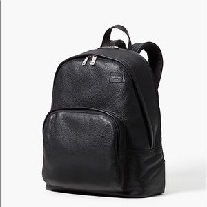 Jack Spade Black Leather Backpack